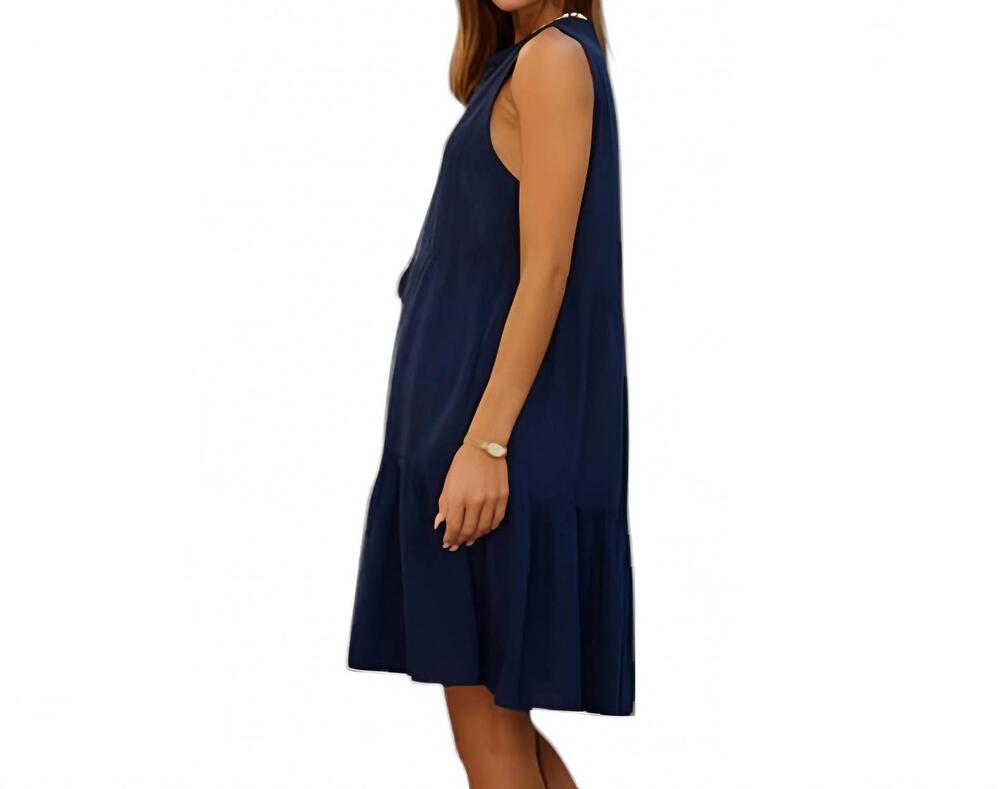 NEW BLANCO BY NATURE willow dress in midnight navy - Picture 2 of 2